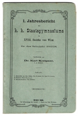 K. K. Staatsgymnasium  in Wien. VIII. Bezirk (K.K. Staatsgymnasium im 18. Bezirk) -