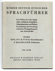 Kurzer deutsch-russischer Sprachführer.