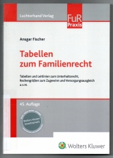 Tabellen zum Familienrecht.