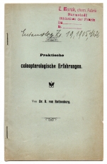 Praktische coleopterologische Erfahrungen.