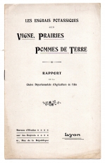 Les Engrais Potassiques sur Vigne. Prairies Pommes de Terre.