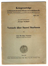 Versuch über Snorri Sturluson.