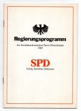 Regierungsprogramm der Sozialdemokratischen Partei Deutschlands 1969.