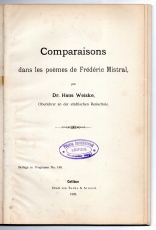 Comparaisons dans le poèmes de Frédéric Mistral.