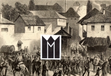 Hadschi Loja's Einbringung in Serajewo.