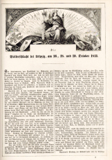 Die Völkerschlacht bei Leipzig, am 16., 18. und 19. October 1813.