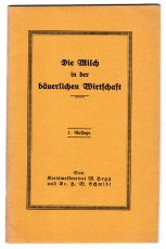 Die Milch in der bäuerlichen Wirtschaft.