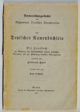 Deutsches Namenbüchlein.