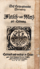 Deß Hertzogthumbs Würtemberg Fleisch- und Metzger-Ordnung.