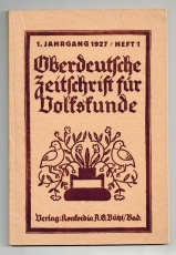 Oberdeutsche Zeitschrift für Volkskunde.