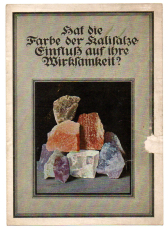 Hat die Farbe der Kalisalze Einfluß auf ihre Wirksamkeit?