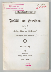 Politik des Gewissens.
