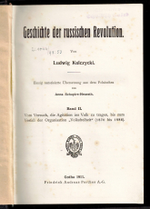 Geschichte der russischen Revolution.