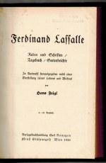 Ferdinand Lassalle.