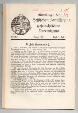 Mitteilungen der Hessischen Familiengeschichtlichen Vereinigung.