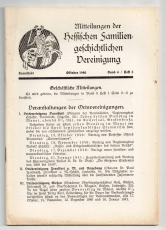 Mitteilungen der Hessischen Familiengeschichtlichen Vereinigung.