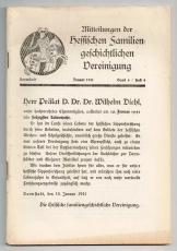 Mitteilungen der Hessischen Familiengeschichtlichen Vereinigung.