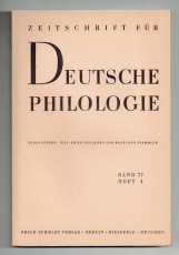 Zeitschrift für deutsche Philologie.