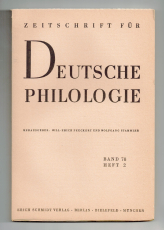 Zeitschrift für deutsche Philologie.