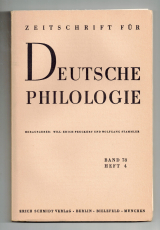 Zeitschrift für deutsche Philologie.