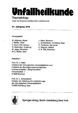Monatsschrift für Unfallheilkunde und Versicherungsmedizin. Späterer Titel: Unfallheilkunde. Traumatology.