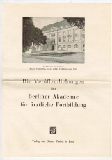Die Veröffentlichungen der Berliner Akademie für ärztliche Fortbildung.