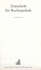 Zeitschrift für Rechtspolitik.