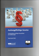 Aushangpflichtige Gesetze.