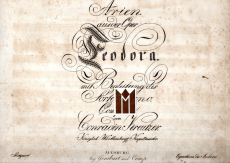 Arien aus der Oper Feodora