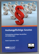 Aushangpflichtige Gesetze.