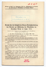 Bericht über die Tätigkeit der Bremer Versuchsabteilung des Vereins zur Förderung der Moorkultur im Deutschen Reiche im Jahre 1913.