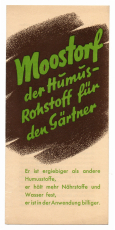 Moostorf der Humus-Rohstoff für den Gärtner.