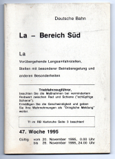 Deutsche Bahn. La - Bereich Süd.