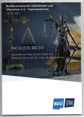 Fachliste Recht.