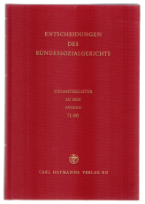 Entscheidungen des Bundessozialgerichts.