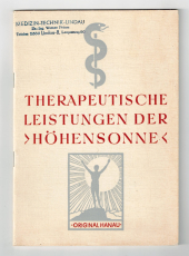 Therapeutische Leistungen der künstlichen Höhensonne Original Hanau.