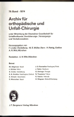 Archiv für Orthopädische und Unfall-Chirurgie.