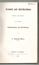 Armuth und Christenthum.