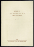Archiv für Geschichte von Oberfranken.
