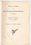 Worte am Grabe von Frau Sanitätsrat Luise Gärtner geb. Bossert,