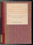 Bullettino dellIstituto di Diritto Romano Vittorio Scialoja.