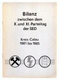 Bilanz zwischen dem X. und XI. Parteitag der SED.