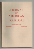 Journal of American Folklore.