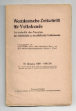 Westdeutsche Zeitschrift für Volkskunde.