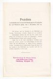 Preisliste von Schriften des Vereins für Hamburgische Geschichte bis auf Widerruf gültig vom 1. Dezember 1917 an.