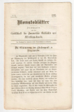 Monatsblätter. Hrsg. von der Gesellschaft für Pommersche Geschichte und Alterthumskunde.