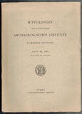 Mitteilungen des Deutschen Archäologischen Instituts.