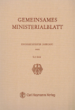 Gemeinsames Ministerialblatt