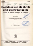 Hochfrequenztechnik und Elektroakustik.