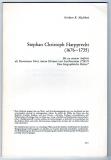 Stephan Christoph Harpprecht (1676-1735).
